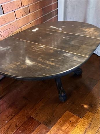 Dark Oak Oval Dining Table