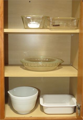 Pyrex, Corning Ware, Fire King Assorted Dishes