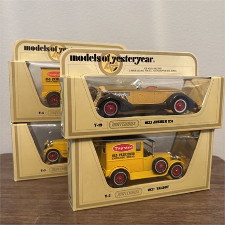 Lesney Matchbox Models of Yesteryear Lot of 4 w/ Boxes