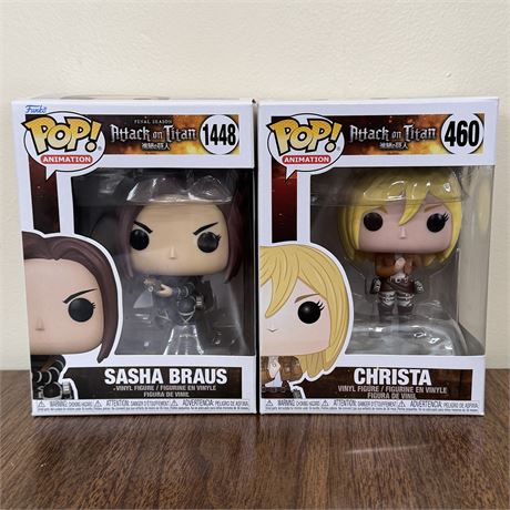 Funko POP! Christa & Sasha Braus Attack on Titan Figurines