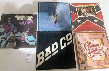 Vinyl Classic Rock Albums - The Eagles, Alabama, Bad Company, Allman Brothers