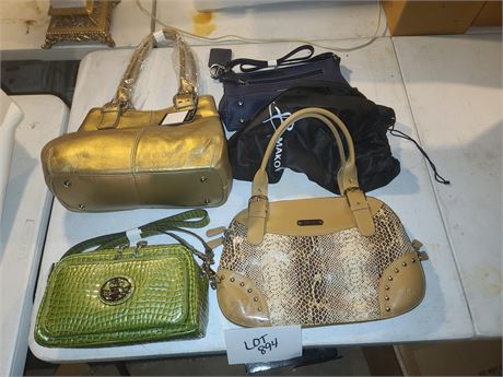 Ladies Purse & Handbag Lot Tignanello, Kathy Van Zeeland, Sharif & More