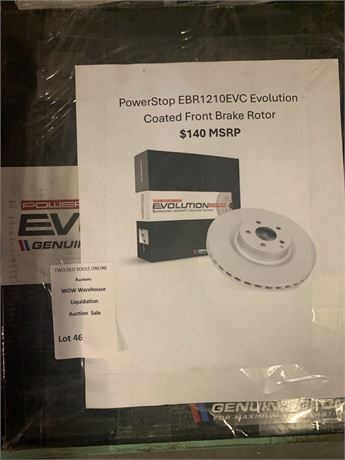 Evolution Coated Premium PowerStop EBR1210EVC Evolution Coated Front Brake Rotor