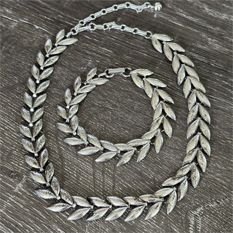 Vintage Danecraft Sterling Silver 925 Necklace and Bracelet Set