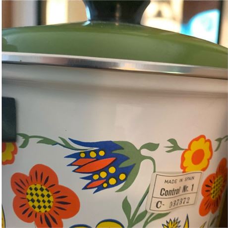 MCM Gourmet Enamel Cookware Chicken Fryer, Sauce Pan, Cooking Dutch Oven Pot