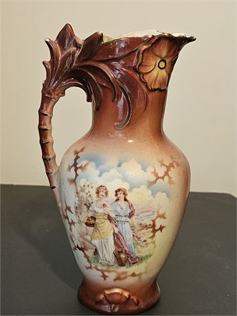 Czechoslovakia Transferware Vase