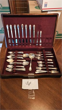 Rogers Silver Plate Flatware Set