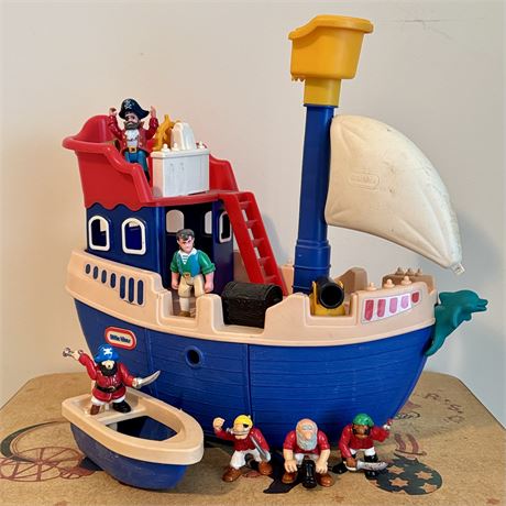 Vintage Little Tikes Mighty Voyager Pirate Ship