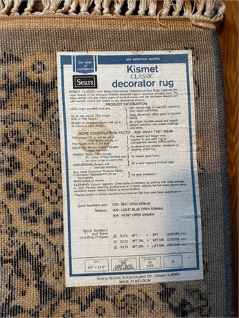 Light Blue Kismet (sears) Area Rug