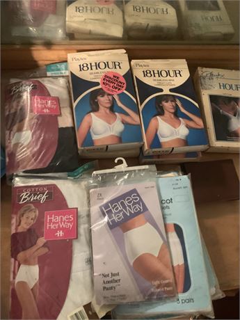 Hanes Her Way Brief Underwear, Playtex 18 Hour Bras (New)