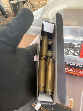 308 Brass Casing and 762 Brass Casing