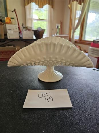 Fenton Milk Glass Banana Bowl