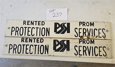 PSSI Protection Metal Signs