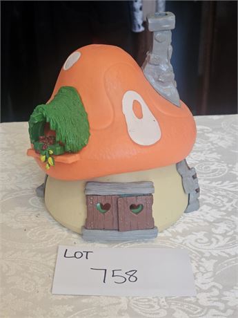 Vintage Schleich Smurfs Mushroom House