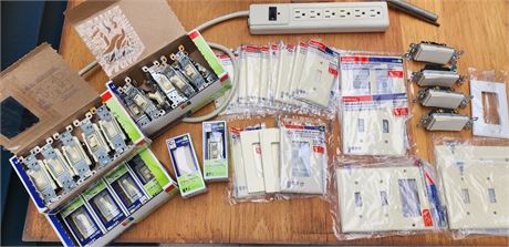 Electrical Lot, Switch & Outlet Covers, Switches & Power Strip