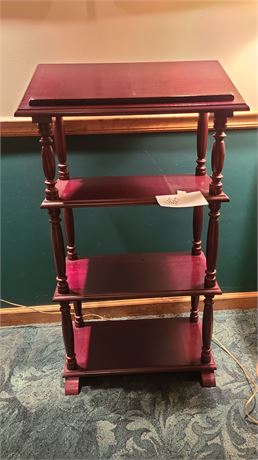 Wood Bookshelf Podium