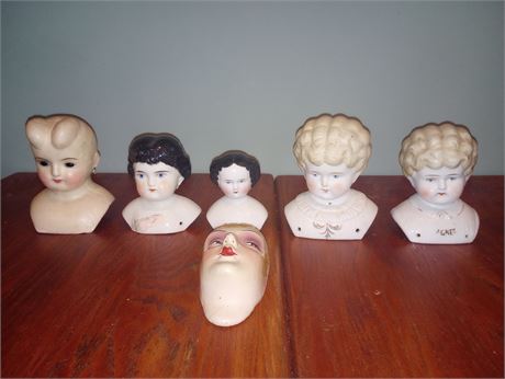 Antique Doll Heads