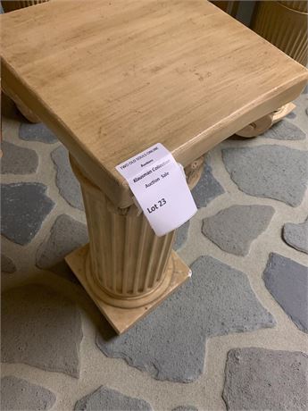 Craved Greek Alabaster Column Pedestal/Stand