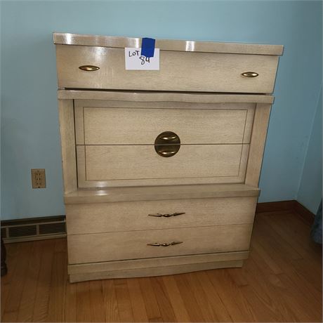 Vintage Bassett Blonde Wood Dresser