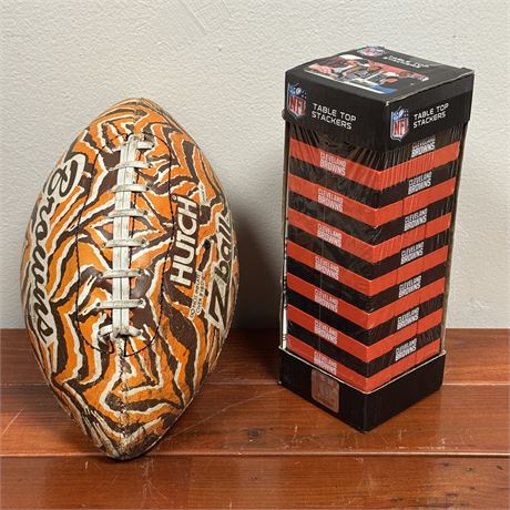 Vintage Browns Hutch Z-Ball and NEW Jenga Style Game