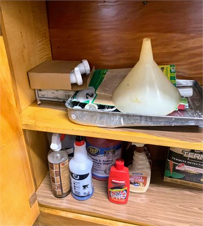 Garage Chemical & Misc Cupboard Cleanout