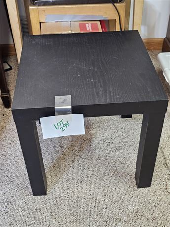 Black Square End Table