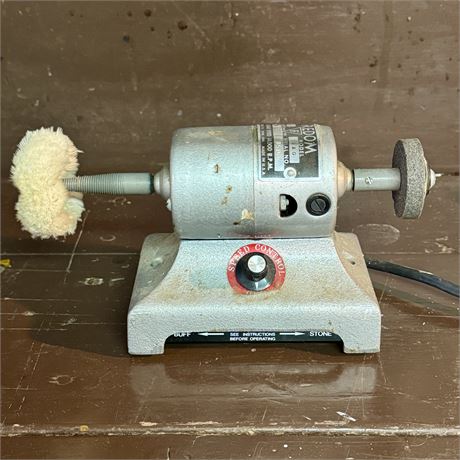 Vintage Foredom Model 1 B&G Benchtop Compact Buffer Grinder