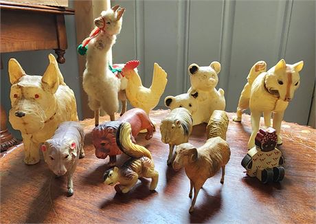 Vintage Cellulite Animal Toys