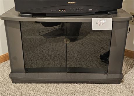 Glass Front Entertainment Stand
