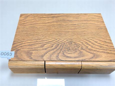 Vintage Wood Cassette Tape Storage