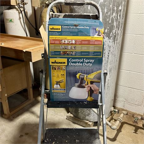 Wagner Control Spray Double Duty and Folding Step Stool