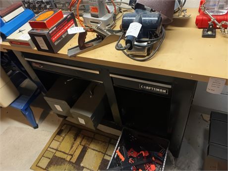 Craftsman Ball Bearing Workbench W/Steel Frame & Wooden Top (WORKBENCH ONLY)