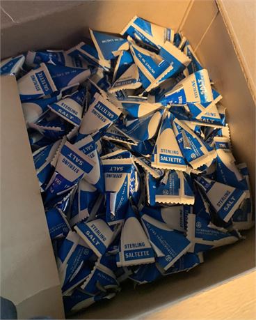 Sterling Saltette Single-Serving Non-Caking Salt Packet  Lot - 2 Boxes Total