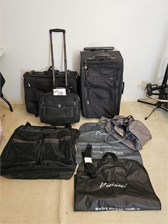 Mixed Luggage Lot: Samsonite/American Tourister/Delsey & More