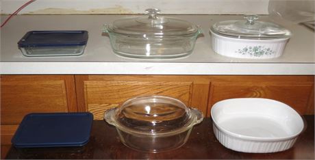 Pyrex, Corning Ware, Fire King Dishes