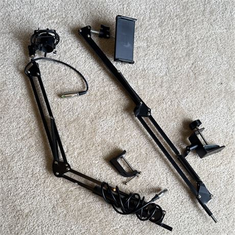 Adjustable Table/Desk Mount Audio Stands
