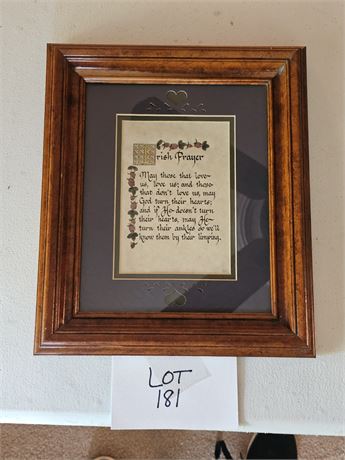 Framed Irish Prayer