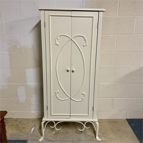 Off White Storage Cabinet - 24 x 12 x 54"