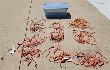 Tote Of Extension Cords