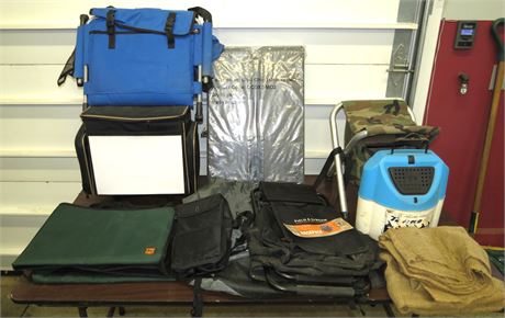 Mixed Cleanout Lot: Coolers, Chairs, etc