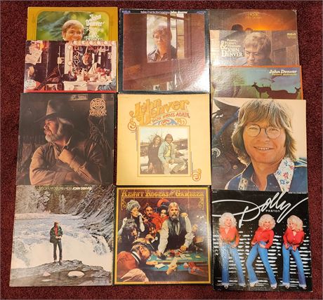 Records: John Denver, Kenny Rogers, Dolly Parton