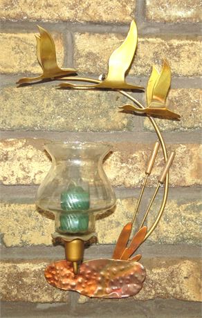 Metal Bird Candle Holder