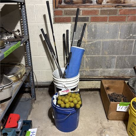 Mixed Golf Lot (Clubs, Golf Balls, Etc.)