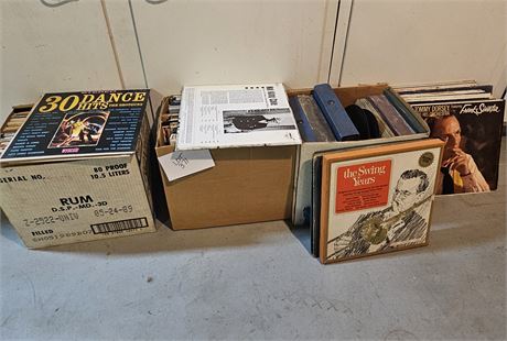 Large Album Collection Dance, Nat King Cole, Sinatra, Sound Tracks & More