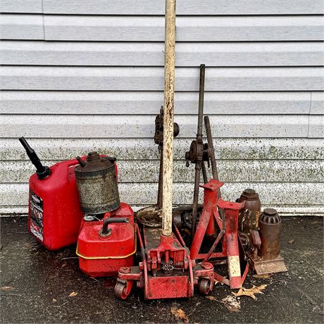 Mixed Lot - Jacks, Gas Cans, Etc.