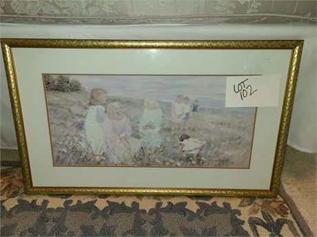 Children in Field Art Print