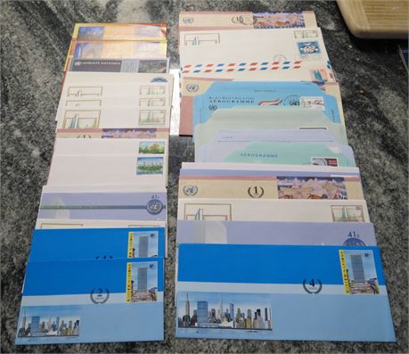 Stamped Envelopes From The United Nations