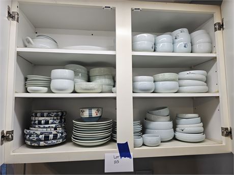 Mixed Kitchen Cupboard Cleanout:Soup Bowls / Plates & More