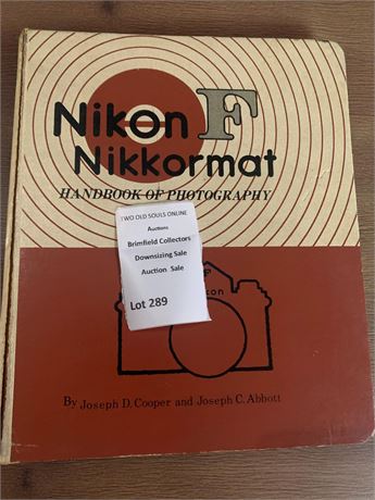 Nikon F Nikkormat Handbook of Photography For Nikon F & Nikkormat Cameras