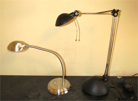 2 Small Desk Lamps